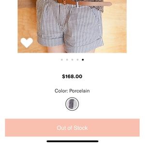 Joie Marley Striped Navy Shorts Size 6